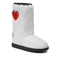 Śniegowce damskie - Śniegowce LOVE MOSCHINO JA24172G1HIT710A Bianco - miniaturka - grafika 1