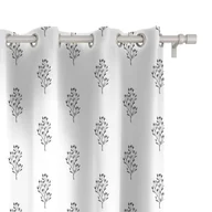 Zasłony - Zasłona SUMMER wzór SM41 | szkicowane gałązki 150 x 150 cm tkanina standard - miniaturka - grafika 1