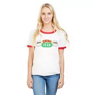 Koszulki i topy damskie - FRIENDS Damska koszulka Central Perk, Biały/czerwony, M - miniaturka - grafika 1