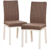 Pokrowce na meble - 4Home Elastyczny pokrowiec na krzesło Magic clean brązowy, 45 - 50 cm, zestaw 2 szt. - miniaturka - grafika 1