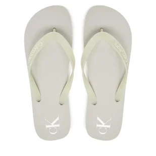 Japonki Calvin Klein Jeans Beach Sandal Transparent Tpu YM0YM01267 Szary - Klapki i japonki męskie - miniaturka - grafika 1