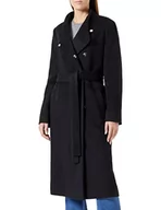Płaszcze damskie - HUGO Damski płaszcz Mokona, czarny (Black1), 46 - miniaturka - grafika 1