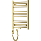 Grzejniki łazienkowe - Mexen Ares grzejnik elektryczny 700 x 500 mm, 300 W, złoty - W102-0700-500-2300-50 - miniaturka - grafika 1
