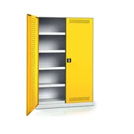Szafy i regały magazynowe - Szafa do przechowywania substancji niebezpiecznych, 1950 x 1200 x 400 mm - miniaturka - grafika 1