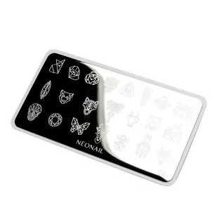 Blaszka do stempli Stamping plate 02 - Ozdoby do paznokci - miniaturka - grafika 1