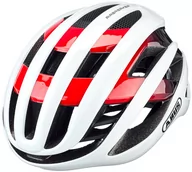 Kaski rowerowe - Abus AirBreaker Kask rowerowy, white/red M | 52-58cm 2021 Kaski szosowe 86836 - miniaturka - grafika 1