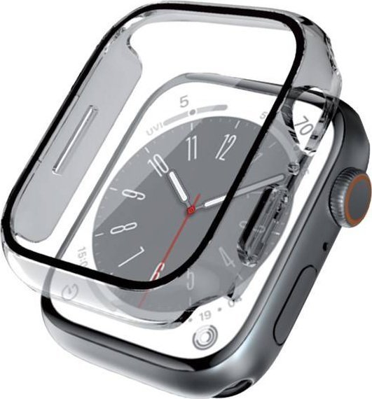 Crong Crong Hybrid Watch Case - Etui ze szkłem Apple Watch 45mm Clear