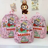 Torebki damskie - Labubu Tornister Studenci Plecak Przedszkole Kreskówka Torba na ramię Chłopiec Dziewczyna Anime Podróże Duża pojemność Dojazdy do pracy Plecak Prez... - miniaturka - grafika 1