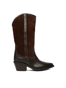 Badura Kowbojki EO-BAYLOR-07101 Brązowy - Kozaki damskie - miniaturka - grafika 1