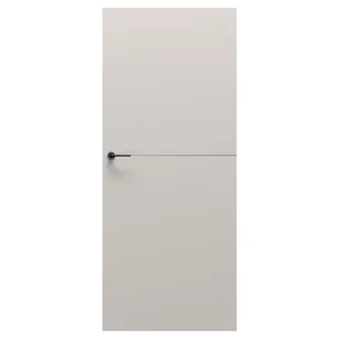 Drzwi wewnętrzne bezprzylgowe pokojowe pełne Uni Kolor F1 Kaszmir 90 prawe Porta - Drzwi wewnętrzne - miniaturka - grafika 1