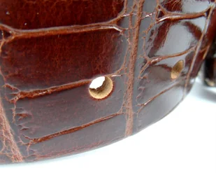 Pasek Męski Skórzany PAS-MAX (PL) Skóra Krokodyla 40 mm Brąz - Paski - miniaturka - grafika 6