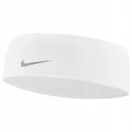 Ozdoby do włosów - Opaska na głowę Nike Dri-Fit Swoosh 2.0 biała N1003447197OS - miniaturka - grafika 1