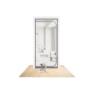 Moskitiery - Moskitiera na balkon, zapinana na zamek, zapobiegająca bieganiu, moskitiera, siatka na drzwi, 95 x 210 cm (czarna) - miniaturka - grafika 1