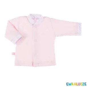 Kaftan Newborn Róż Ewa Klucze - 50 - Kaftaniki dla niemowląt - miniaturka - grafika 1