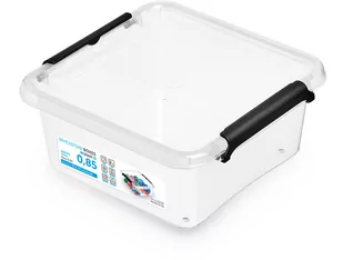 Moxom Moxom Simple Box Pojemnik do przechowywania z przykrywką 0,85 L 15x15x6,5 cm ORPLAST 117207 - Pojemniki kuchenne - miniaturka - grafika 1
