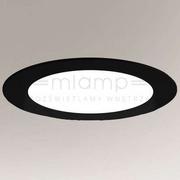 Lampy sufitowe - Shilo łazienkowa oprawa sufitowa LED Tottori IL 10W 1000lm 3000K czarna wpuszczana IP44 8058 - miniaturka - grafika 1