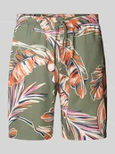 Spodenki męskie - Bermudy o kroju regular fit ze wzorem na całej powierzchni - miniaturka - grafika 1