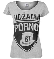 Bluzki damskie - bluzka damska PIDŻAMA - 87 grey -S - miniaturka - grafika 1