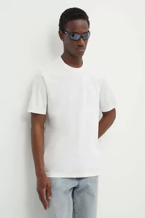 Koszulki męskie - Diesel t-shirt bawełniany T-MUST-SLITS-N2 męski kolor biały gładki A13238.0QANW - grafika 1