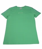 Koszulki i topy damskie - Koszulka Damska Champion Tape 2 zielona M - miniaturka - grafika 1