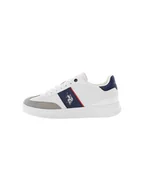 Trampki męskie - U.S. Polo Assn. Sneakersy w kolorze biało-szaro-granatowym - miniaturka - grafika 1