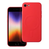 Etui i futerały do telefonów - OEM Futerał Silicone Mag Cover do iPhone 7 / 8 / Se 2020 / Se 2022 Czerwony - miniaturka - grafika 1