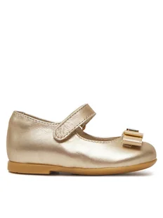 Tommy Hilfiger Baleriny Ballerina T1A3-33927-0220 M Złoty - Buty dla chłopców - miniaturka - grafika 1
