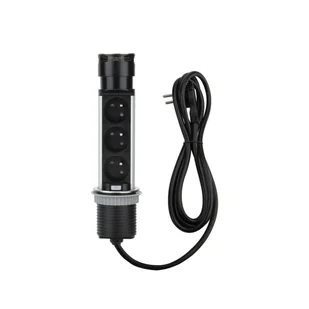 Wasserman LEXMAN wpuszczane 3x2P 2xUSB 1.5 m LEXMAN - Przedłużacze i rozgałęźniki - miniaturka - grafika 1