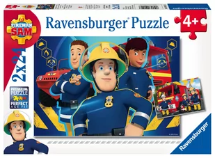 Ravensburger Strażak Sam niesie pomoc Puzzle 2x24 090426 - Puzzle - miniaturka - grafika 2