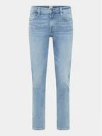 Spodnie męskie - Mustang Jeansy Oregon 1014864 Granatowy Slim Fit - miniaturka - grafika 1