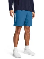 Spodenki męskie - Under Armour Szorty sportowe "Woven" w kolorze niebieskim - miniaturka - grafika 1