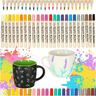 Przybory szkolne - Markery akrylowe do tkanin kamieni pisaki flamastry mazaki wodoodporne DIY - miniaturka - grafika 1
