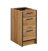 Szafki kuchenne - Szafka kuchenna z szufladami, Carballo, 40x56x81 cm, dąb warmia, mat - miniaturka - grafika 1