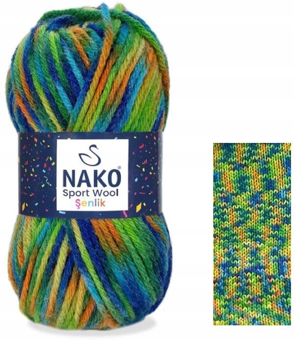 włóczka SPORT WOOL SENLIK kolor 87733