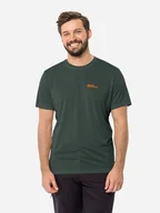 Koszulki sportowe męskie - Koszulka dresowa męska Jack Wolfskin Hiking S/S T M 1808762-4161 XL Zielona (4064993852073) - miniaturka - grafika 1