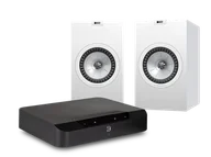 Zestawy stereo - Bluesound POWERNODE EDGE (czarny) + Q350 (biały) - miniaturka - grafika 1