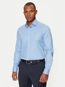 Koszule męskie - Calvin Klein Koszula K10K112946 Niebieski Slim Fit - miniaturka - grafika 1