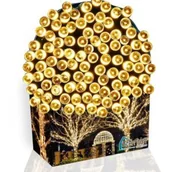 Oświetlenie świąteczne - Lampki choinkowe świąteczne 500 LED Biały Ciepły - miniaturka - grafika 1