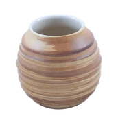 Yerba Mate - Verde Mate Ceramika Kalabasa - miód Matero - biała glazura - miniaturka - grafika 1