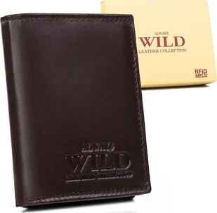 Always Wild Skórzany portfel męski z zabezpieczeniem antykradzieżowym Always Wild NoSize - Portfele - miniaturka - grafika 1