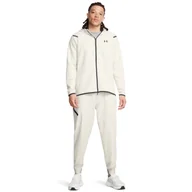 Spodnie sportowe męskie - Męskie spodnie treningowe Under Armour UA Unstoppable Joggers - białe - UNDER ARMOUR - miniaturka - grafika 1
