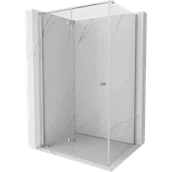 Kabiny prysznicowe - Mexen Mist-F T kabina prysznicowa składana lewa 85 x 75 cm, transparent, chrom - 8A6T-085-075-01-00-L - miniaturka - grafika 1