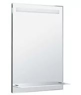 Lustra - Aqualine Akcesoria - Lustro z oświetleniem LED, 60x80 cm, szklana półka ATH53 - miniaturka - grafika 1