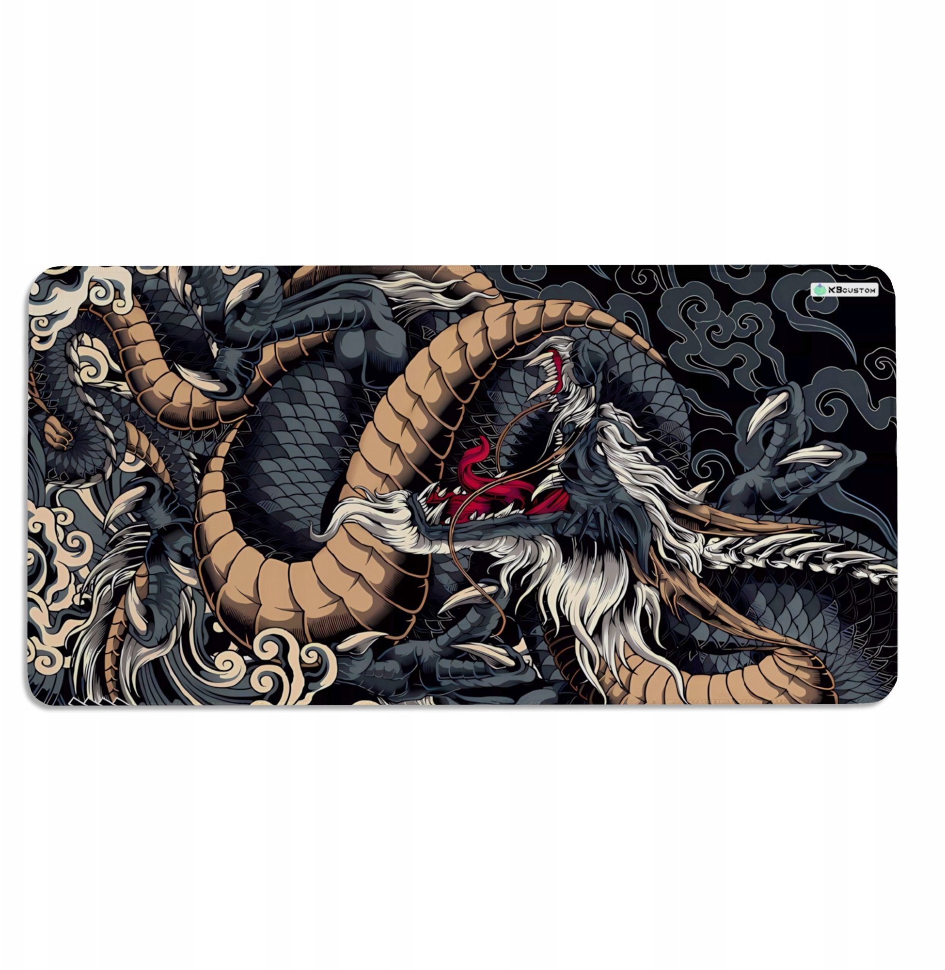 Podkładka KBcustom DUŻA PODKŁADKA MATA POD MYSZKĘ MYSZ 100x50 XXXL KBcustom Biurko Dragon 91