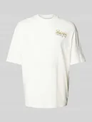 Koszulki męskie - T-shirt o kroju oversized z wyhaftowanym logo model ‘JAIDEN’ - miniaturka - grafika 1
