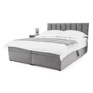 Łóżko kontynentalne z pojemnikiem LEA III z topperem | 180x200 | Kolor do wyboru | [P] - Łóżka - miniaturka - grafika 1