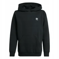 Bluzy dla dziewczynek - ADIDAS BLUZA DZIECIĘCA Z KAPTUREM CZARNA IW3500 158 - miniaturka - grafika 1