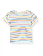 Bluzki dla niemowląt - KOTON Striped Krótki rękaw T-Shirt Dziewczyny i Dziewczyny, Biały pasek (01l), 24/36 mesi - miniaturka - grafika 1