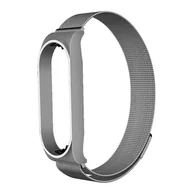 Smartband - Opaska / Pasek Metal Braders do Xiaomi Mi Band 7 Szary - miniaturka - grafika 1