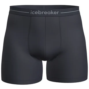 Męskie bokserki Icebreaker Mens Anatomica Boxers Rozmiar: XL / Kolor: czarny/niebieski - Majtki męskie - miniaturka - grafika 1